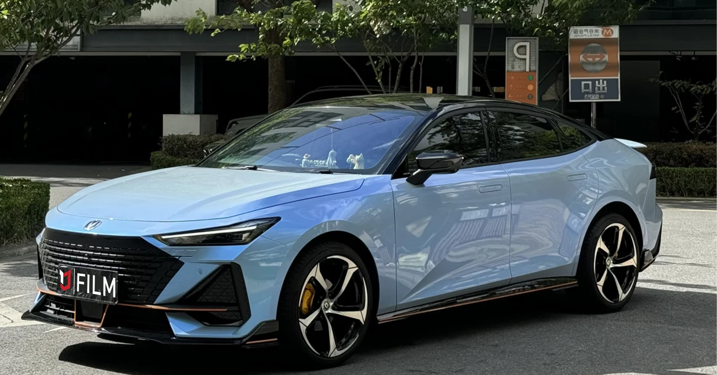 Car Wrap Blue